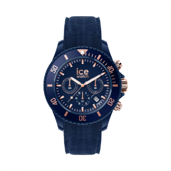 Ice Chrono - Dark Blue Rose-Gold