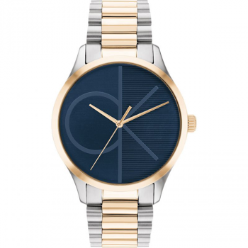 Calvin Klein Two-Tone Steel Blue Dial Unisex Watch