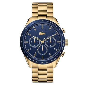 Lacoste Boston Gold Steel Blue Dial Men's Chronograph Watch