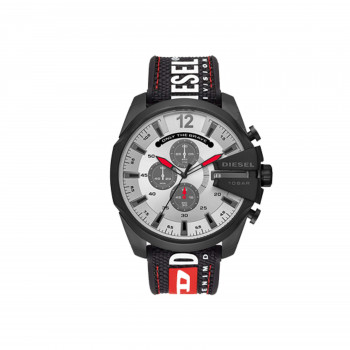 Diesel Men's Mega Chief Chronograph Black Nylon