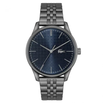 Lacoste Vienna Grey Steel Blue Dial Men's Watch