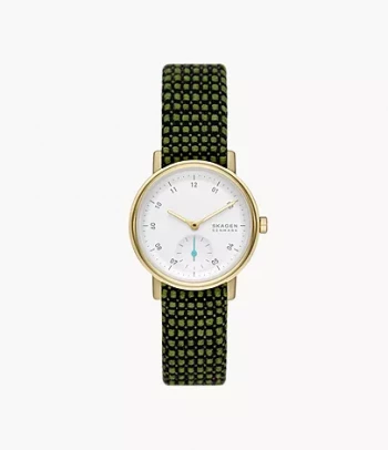 Kuppel Lille Three-Hand Green Kvadrat Wool Watch